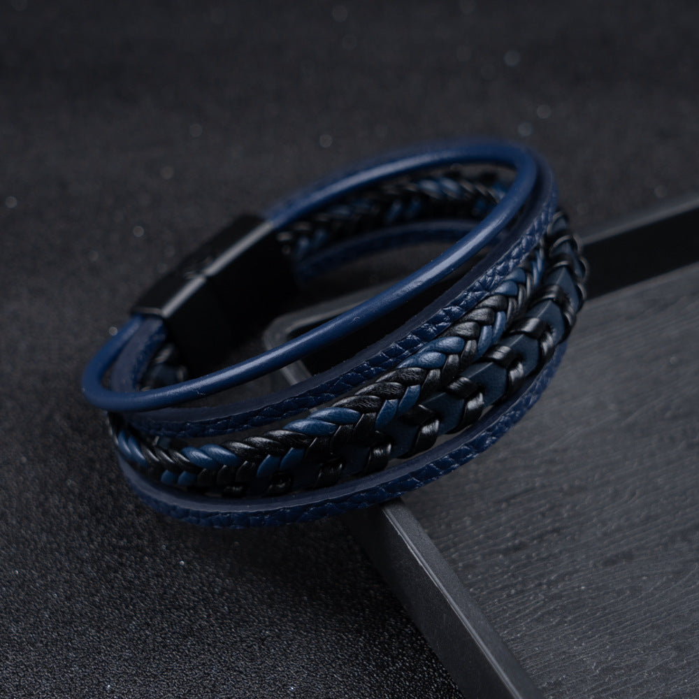 Banda Ragnar - Pulsera Vikinga de Cuero Trenzado