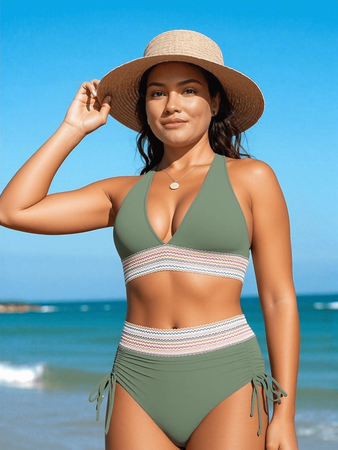 Julia | Bikini elegante de talle alto con forma correctora