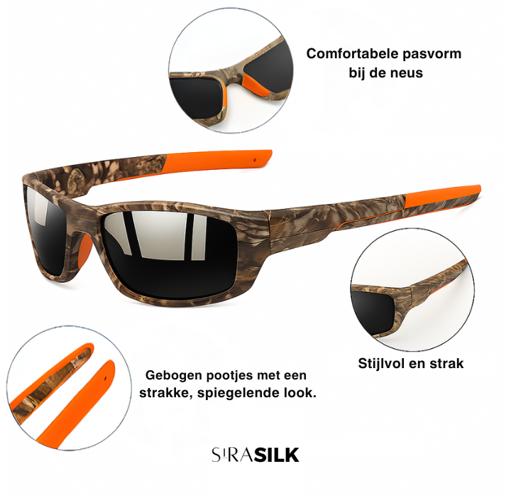 Koelman | Gorra Camo con Soporte para Gafas – ¡Nunca Más Perderás Tus Gafas de Sol!