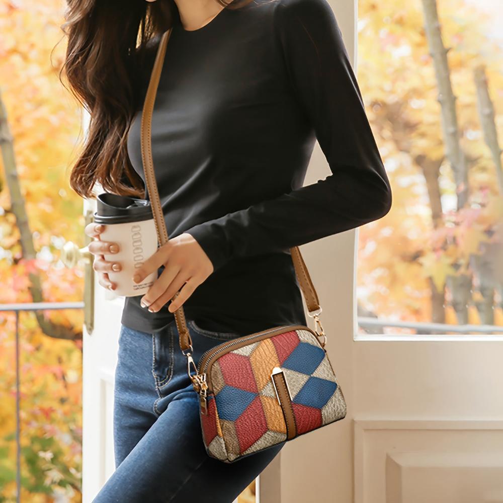 Clio | Mini Bolsa de Hombro Patchwork