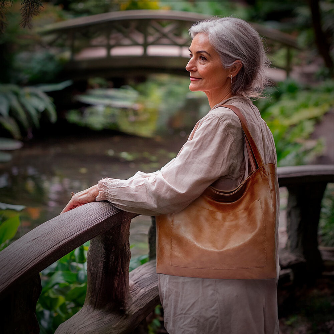 Ringelblume | Exquisita Bolsa de Hombro de Lujo en Material Suave