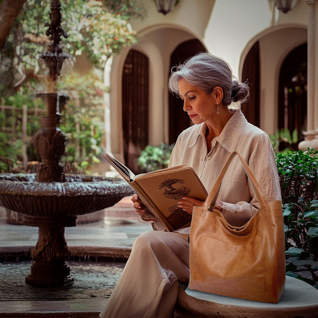 Ringelblume | Exquisita Bolsa de Hombro de Lujo en Material Suave
